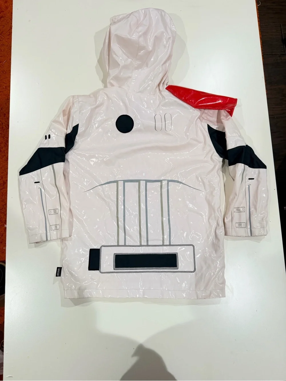 Kids Star Wars Storm Trooper Hooded Rain Jacket
